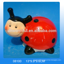 High quality ceramic beetle money bank